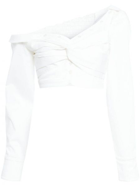 Ασύμμετρη μπλούζα Rokh λευκό