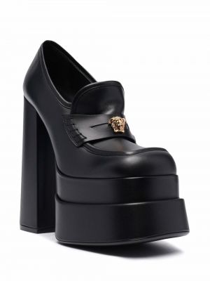 Calzado con tacón con plataforma Versace negro