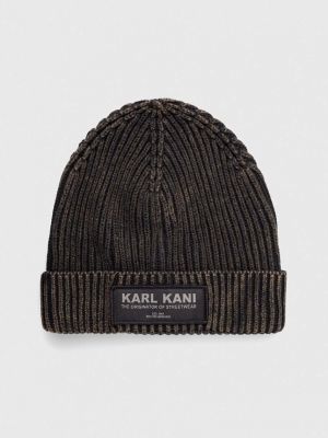 Czarna czapka bawełniana Karl Kani