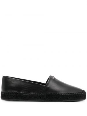 Lær espadrillos Givenchy svart