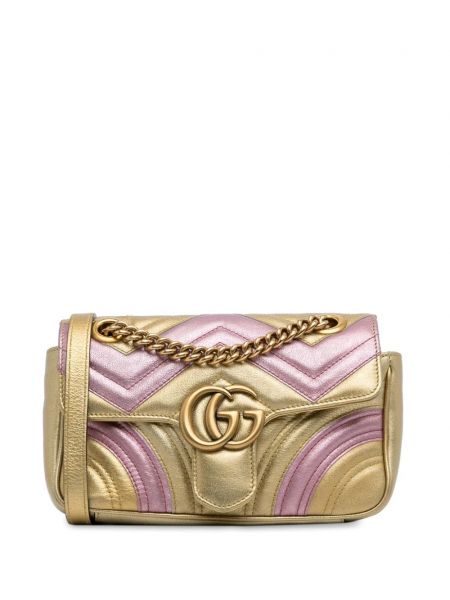 Crossbody kabelka Gucci Pre-owned zlatá