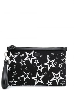 Bolso clutch con estampado Dolce & Gabbana negro