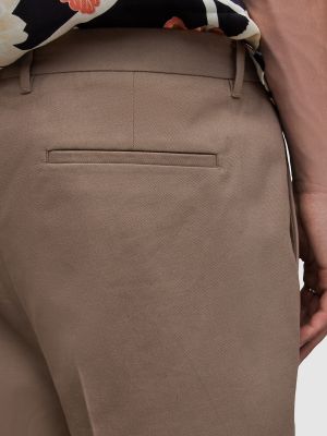 Pantaloni plissettati Allsaints marrone