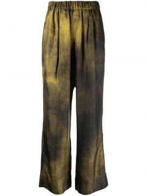 Pantaloni cu imagine cu imprimeu abstract cu croială lejeră Gauchere