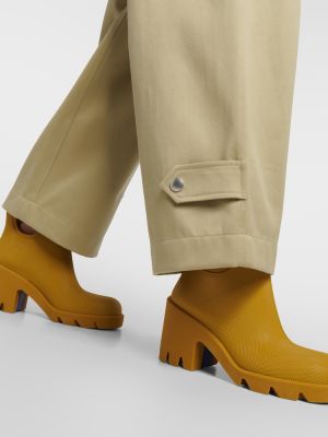 Ankle boots Burberry żółte