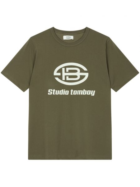T-shirt en coton à imprimé Studio Tomboy