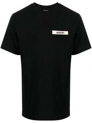 Kokvilnas t-krekls Jacquemus melns
