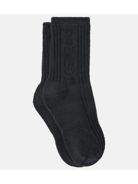 Bavlnené ponožky Loewe čierna