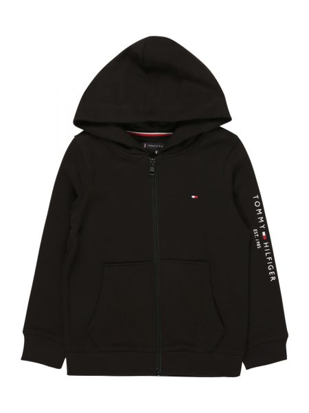 TOMMY HILFIGER Hanorac  negru / alb