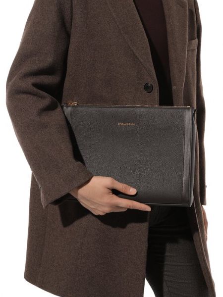 Кожаная сумка Stefano Ricci коричневая