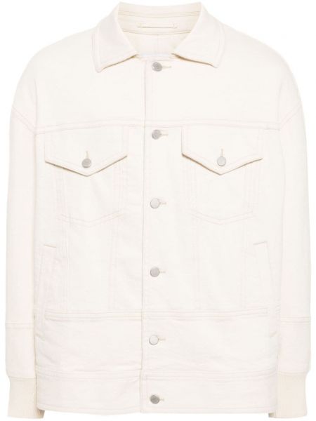 Jeansjacke aus baumwoll Croquis weiß