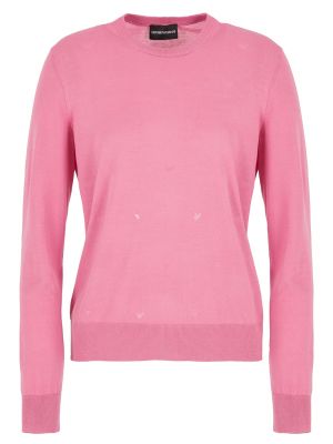 Пуловер Emporio Armani розовый