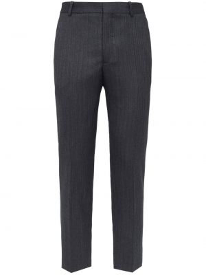 Pantaloni di lana Alexander Mcqueen grigio