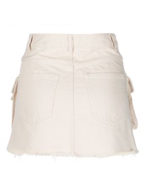 Mini sijonas su kišenėmis Marques'almeida balta