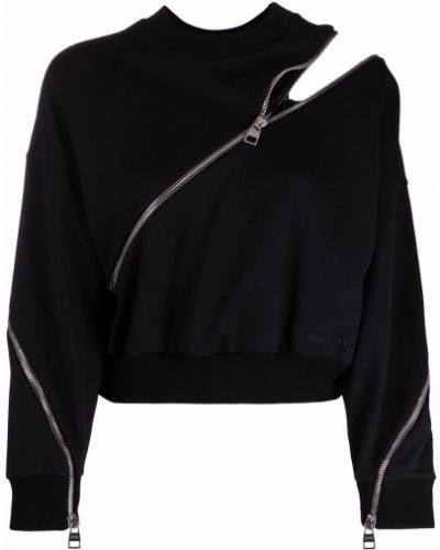 Bomull sweatshirt Alexander Mcqueen svart