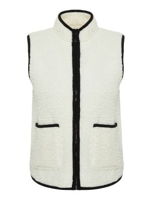 Pletená fleecová vesta na zip Trendyol