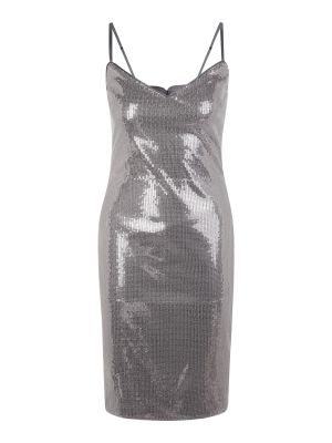 Коктейлна рокля slim Guess сиво