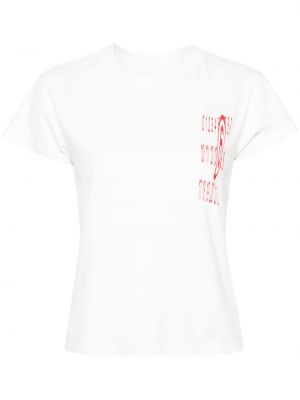 T-shirt en coton à imprimé Mm6 Maison Margiela