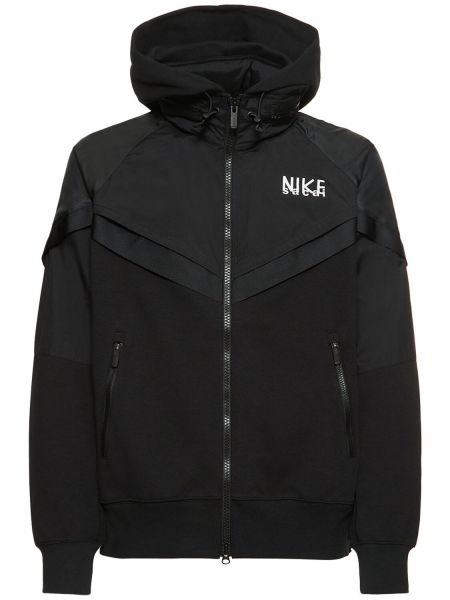 Mikina s kapucňou na zips Nike čierna