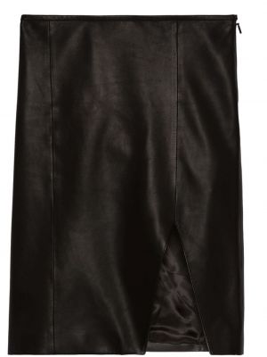 Kožená sukně Gucci černé