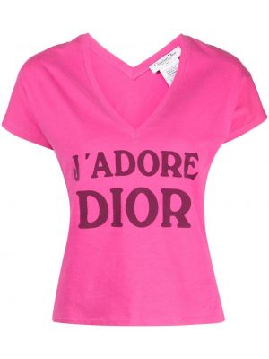 Koszulka Christian Dior różowa