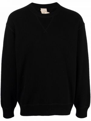 Pleten pulover z okroglim izrezom Ten C črna