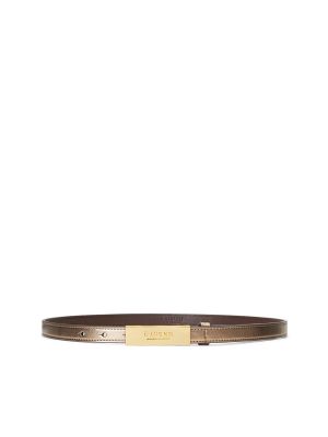 Cinturón de cuero Lauren Ralph Lauren dorado