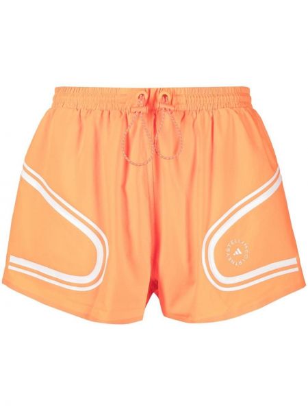 Pantaloncini sportivi con motivo a stelle Adidas By Stella Mccartney arancione