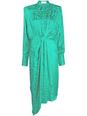 Ζεβρε ασύμμετρη φόρεμα με σχέδιο Giuseppe Di Morabito πράσινο
