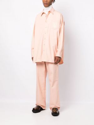 Bavlněná košile Raf Simons růžová