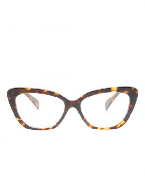 Brýle Miu Miu Eyewear hnědé