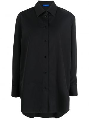 Klasická dlouhá košile s výšivkou s knoflíky Nina Ricci - černá