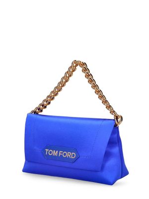 Bőr szatén nyaklánc Tom Ford kék