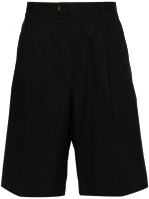 Plisirane kratke hlače Lardini črna