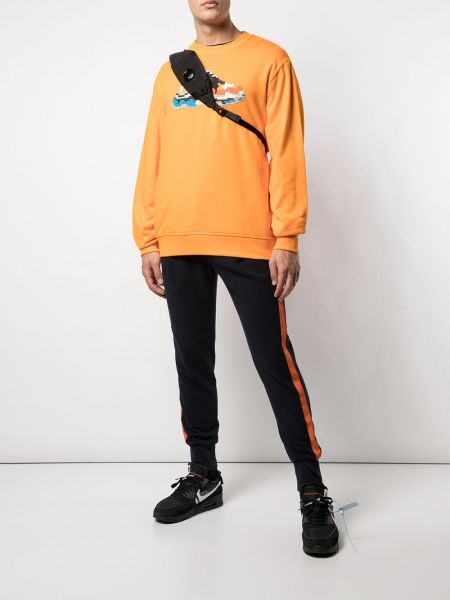 Sweatshirt Mostly Heard Rarely Seen 8-bit orange