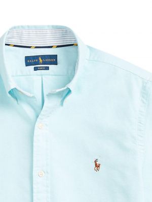 Hemd mit stickerei mit stickerei Polo Ralph Lauren blau