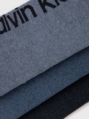 Skarpety z nadrukiem Calvin Klein niebieskie