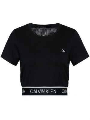Halenka se síťovinou Calvin Klein Performance černá