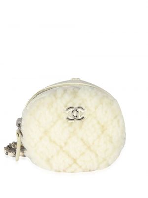 Listová kabelka Chanel Pre-owned biela