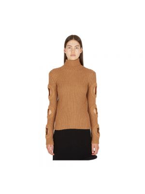 Sweter z okrągłym dekoltem Jw Anderson brązowy