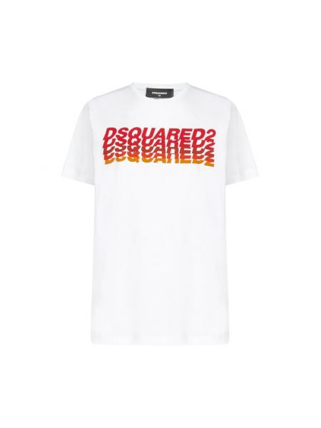 T-shirt mit print Dsquared2 weiß