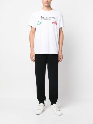 T-shirt mit print Billionaire weiß