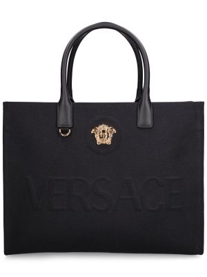 Geantă shopper Versace negru