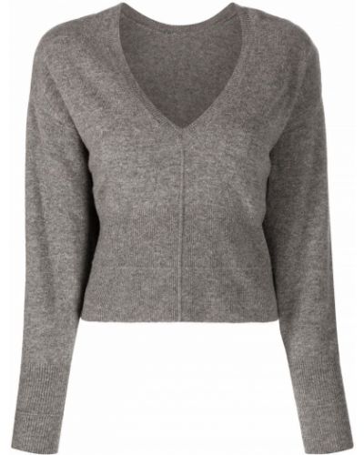 Jersey con escote v de tela jersey Remain gris