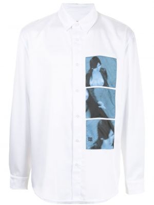 Biała koszula z printem Misbhv