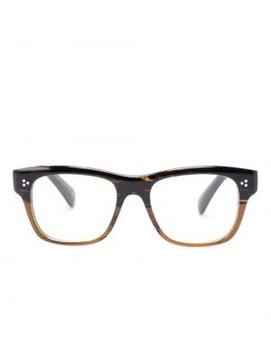 Brýle se zebřím vzorem Oliver Peoples hnědé