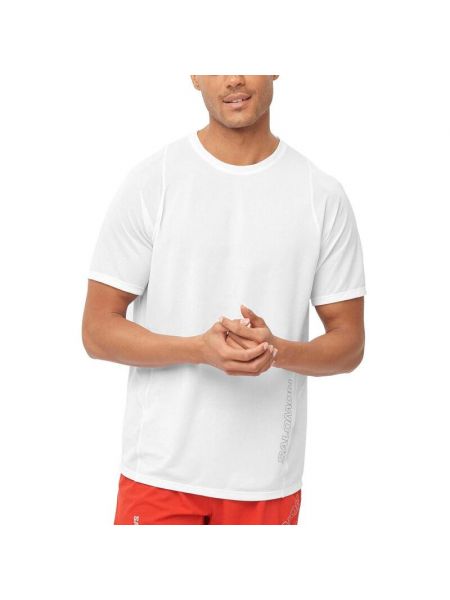 Спортивная рубашка с короткими рукавами Sense Aero Ss Tee M мужская - SALOMON, weiss белая