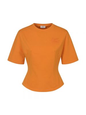 Koszulka Etro pomarańczowa