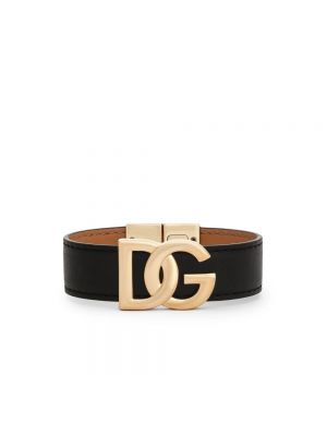 Leder armband Dolce & Gabbana schwarz