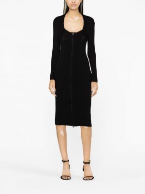 Šaty na zip Isabel Marant černé